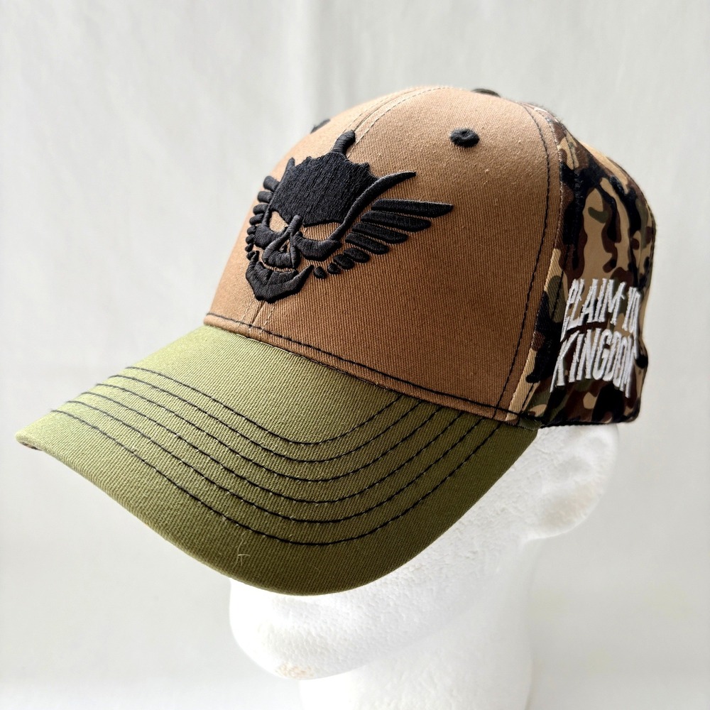 WWE Cody Rhodes American Nightmare Brown Camo Snapback Baseball Hat Skull Winged